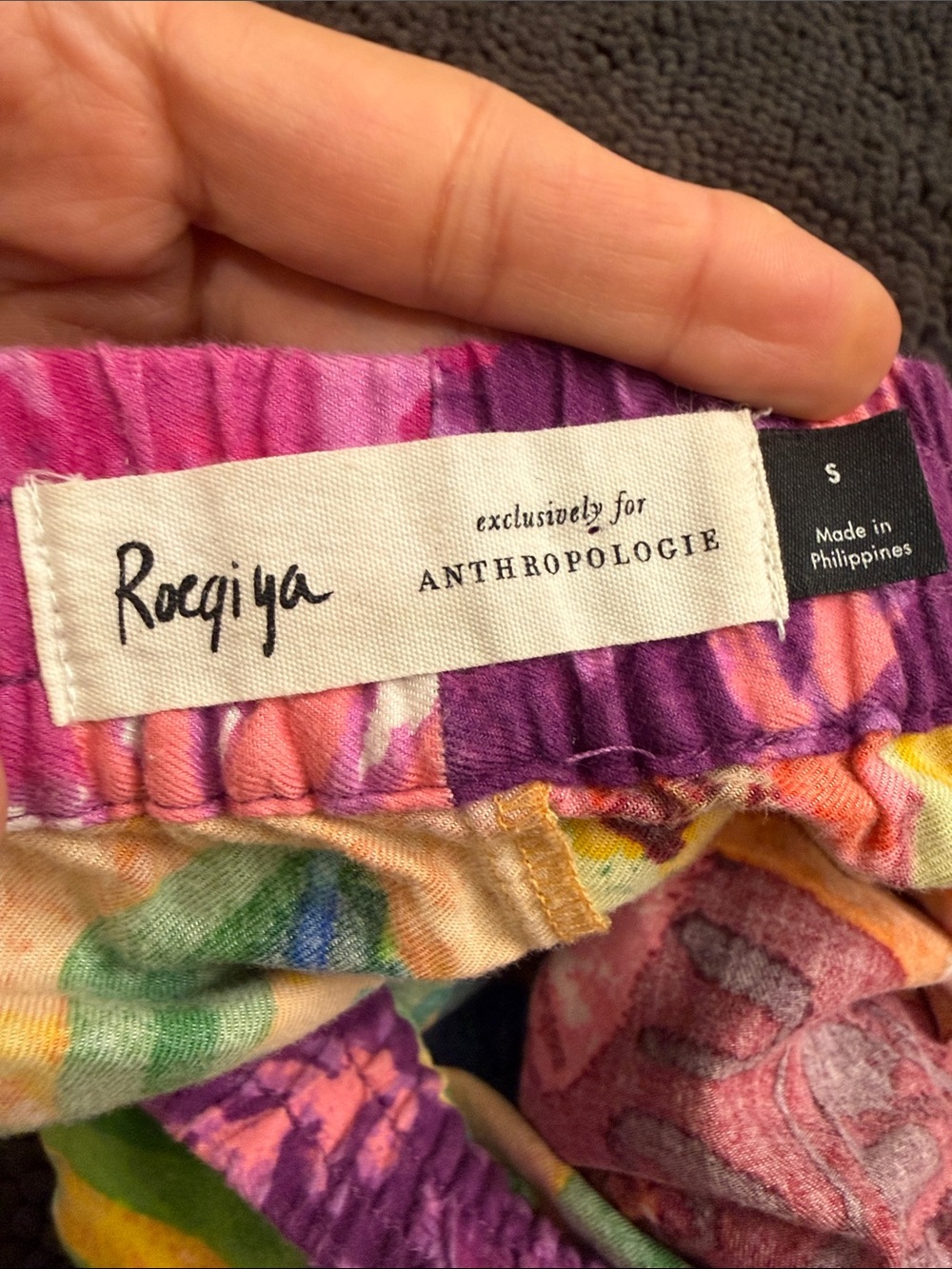 Roeqiya Fris by Anthropologie Garden Bloom Flannel Pajama Pants Size S - Picture 4 of 4